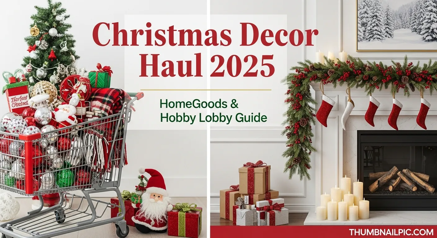 Christmas Decor Haul 2025: HomeGoods & Hobby Lobby Guide